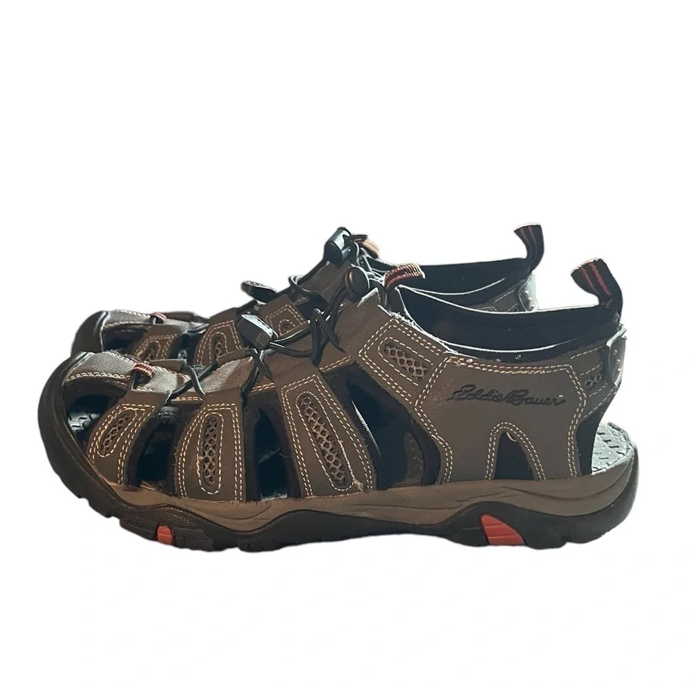 Eddie Bauer Men’s Troy Bump Toe Cinched Up Leather Sandals